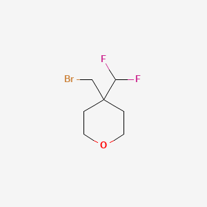 4-(Bromomethyl)-4-(difluoromethyl)oxane - 