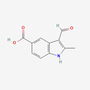 3-formyl-2-methyl-1H-indole-5-carboxylicacid - 