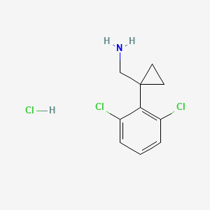 1-[1-(2,6-Dichlorophenyl)cyclopropyl]methanamine hydrochloride - 