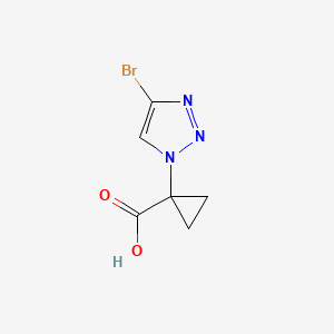 1-(4-bromo-1H-1,2,3-triazol-1-yl)cyclopropane-1-carboxylicacid - 