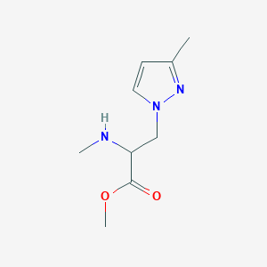 Methyl 3-(3-methyl-1h-pyrazol-1-yl)-2-(methylamino)propanoate - 
