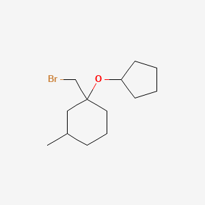 1-(Bromomethyl)-1-(cyclopentyloxy)-3-methylcyclohexane - 