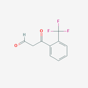 3-Oxo-3-(2-(trifluoromethyl)phenyl)propanal - 