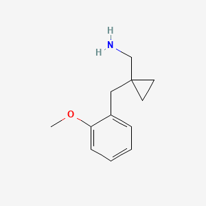 (1-(2-Methoxybenzyl)cyclopropyl)methanamine - 
