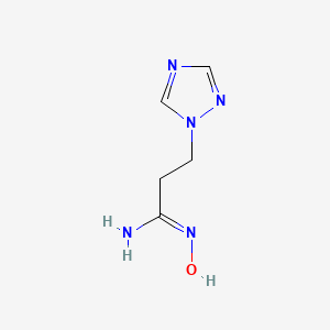 n'-Hydroxy-3-(1h-1,2,4-triazol-1-yl)propanimidamide - 