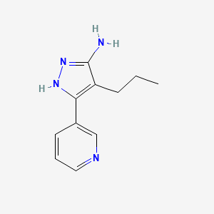 4-Propyl-3-(pyridin-3-yl)-1h-pyrazol-5-amine - 