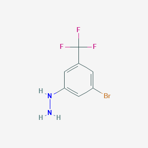 1-(3-Bromo-5-(trifluoromethyl)phenyl)hydrazine - 