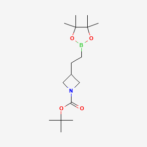tert-butyl 3-[2-(4,4,5,5-tetramethyl-1,3,2-dioxaborolan-2-yl)ethyl]azetidine-1-carboxylate - 