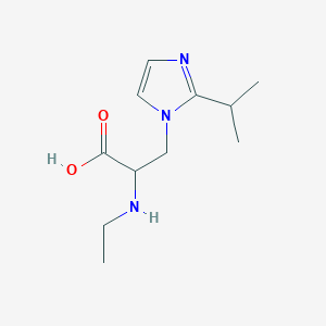2-(Ethylamino)-3-(2-isopropyl-1h-imidazol-1-yl)propanoic acid - 