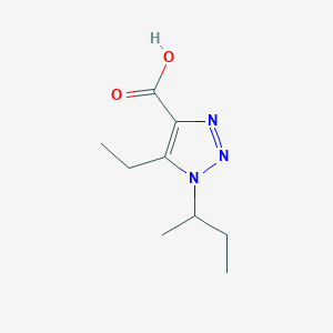 1-(Sec-butyl)-5-ethyl-1h-1,2,3-triazole-4-carboxylic acid - 