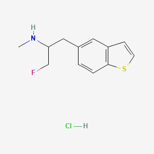 [1-(1-Benzothiophen-5-yl)-3-fluoropropan-2-yl](methyl)aminehydrochloride - 
