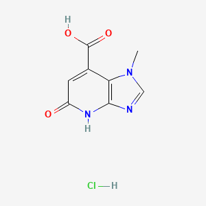 1-methyl-5-oxo-1H,4H,5H-imidazo[4,5-b]pyridine-7-carboxylicacidhydrochloride - 