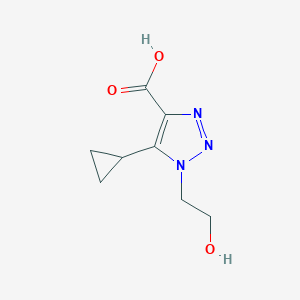 5-Cyclopropyl-1-(2-hydroxyethyl)-1h-1,2,3-triazole-4-carboxylic acid - 