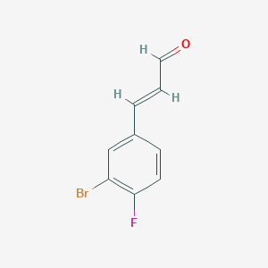 3-(3-Bromo-4-fluorophenyl)acrylaldehyde - 