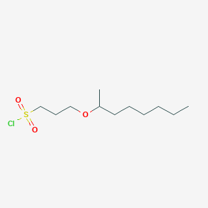 3-(Octan-2-yloxy)propane-1-sulfonyl chloride - 