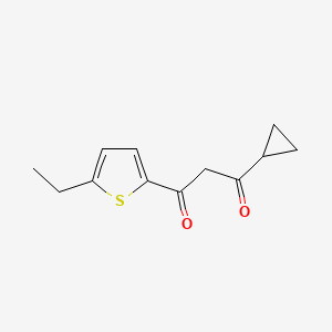 1-Cyclopropyl-3-(5-ethylthiophen-2-yl)propane-1,3-dione - 