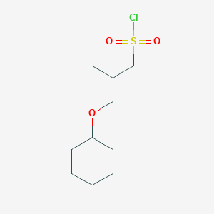 3-(Cyclohexyloxy)-2-methylpropane-1-sulfonyl chloride - 