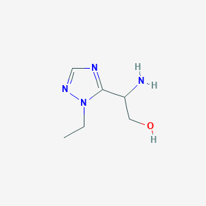 2-Amino-2-(1-ethyl-1h-1,2,4-triazol-5-yl)ethan-1-ol - 