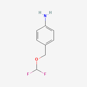 4-(Difluoromethoxymethyl)aniline - 