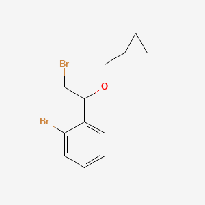 1-Bromo-2-(2-bromo-1-(cyclopropylmethoxy)ethyl)benzene - 