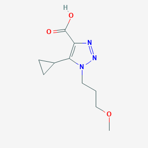 5-Cyclopropyl-1-(3-methoxypropyl)-1h-1,2,3-triazole-4-carboxylic acid - 