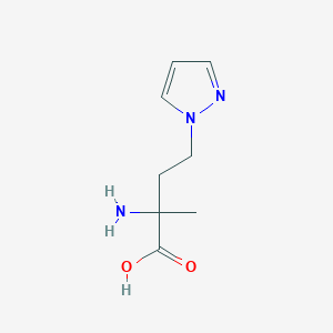 2-Amino-2-methyl-4-(1h-pyrazol-1-yl)butanoic acid - 
