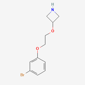 3-(2-(3-Bromophenoxy)ethoxy)azetidine - 