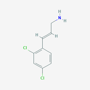 (E)-3-(2,4-dichlorophenyl)prop-2-en-1-amine - 