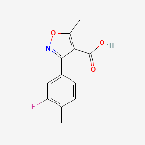 3-(3-Fluoro-4-methylphenyl)-5-methylisoxazole-4-carboxylic acid - 