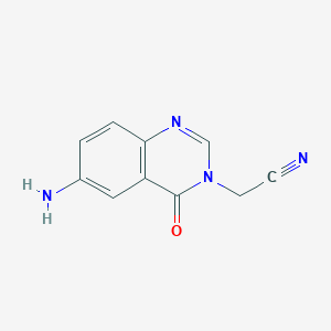 2-(6-Amino-4-oxoquinazolin-3(4h)-yl)acetonitrile - 
