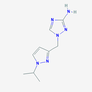 1-((1-Isopropyl-1h-pyrazol-3-yl)methyl)-1h-1,2,4-triazol-3-amine - 