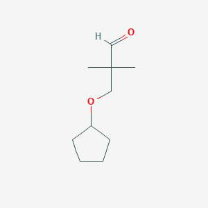 3-(Cyclopentyloxy)-2,2-dimethylpropanal - 