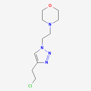 4-(2-(4-(2-Chloroethyl)-1h-1,2,3-triazol-1-yl)ethyl)morpholine - 