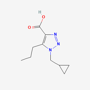 1-(Cyclopropylmethyl)-5-propyl-1h-1,2,3-triazole-4-carboxylic acid - 