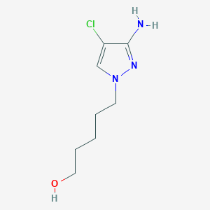 5-(3-Amino-4-chloro-1h-pyrazol-1-yl)pentan-1-ol - 