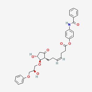 (4-benzamidophenyl) (Z)-7-[(1R,2R,3R)-3-hydroxy-2-[(2R)-2-hydroxy-3-phenoxypropoxy]-5-oxocyclopentyl]hept-4-enoate - 