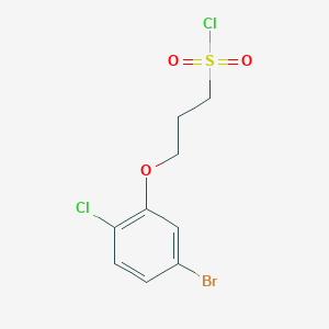 3-(5-Bromo-2-chlorophenoxy)propane-1-sulfonyl chloride - 