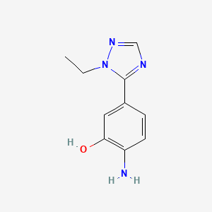 2-Amino-5-(1-ethyl-1h-1,2,4-triazol-5-yl)phenol - 