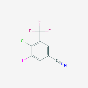 4-Chloro-3-iodo-5-(trifluoromethyl)benzonitrile - 62584-28-5