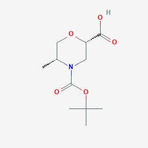 (2S,5R)-4-(tert-Butoxycarbonyl)-5-methylmorpholine-2-carboxylic acid - 