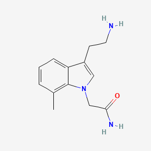 2-[3-(2-aminoethyl)-7-methyl-1H-indol-1-yl]acetamide - 1334149-58-4