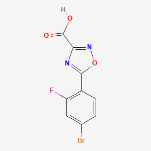 5-(4-Bromo-2-fluorophenyl)-1,2,4-oxadiazole-3-carboxylic acid - 