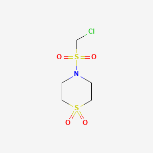 4-((Chloromethyl)sulfonyl)thiomorpholine 1,1-dioxide - 