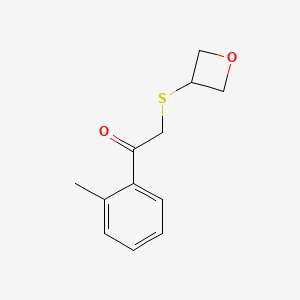 2-(Oxetan-3-ylthio)-1-(o-tolyl)ethan-1-one - 