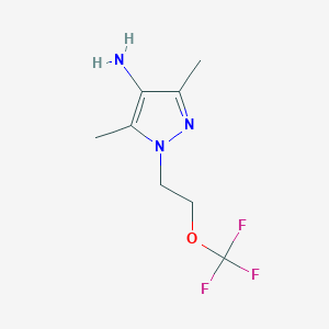 3,5-Dimethyl-1-(2-(trifluoromethoxy)ethyl)-1h-pyrazol-4-amine - 