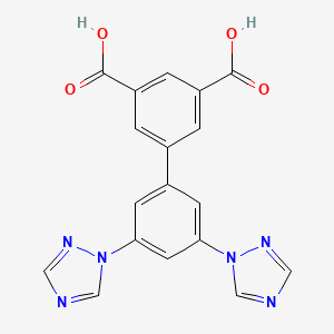3',5'-Di(1H-1,2,4-triazol-1-yl)-[1,1'-biphenyl]-3,5-dicarboxylic acid - 