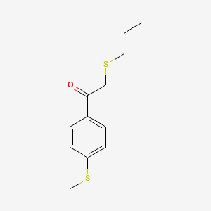 1-(4-(Methylthio)phenyl)-2-(propylthio)ethan-1-one - 