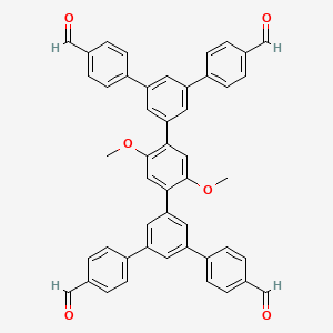 4-[3-[4-[3,5-bis(4-formylphenyl)phenyl]-2,5-dimethoxyphenyl]-5-(4-formylphenyl)phenyl]benzaldehyde - 