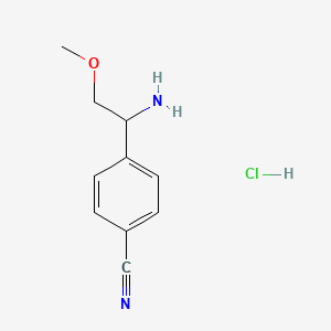 4-[(1R)-1-Amino-2-methoxyethyl]benzonitrile hydrochloriide - 