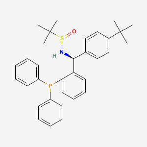 (R)-N-((S)-(4-(tert-Butyl)phenyl)(2-(diphenylphosphanyl)phenyl)methyl)-2-methylpropane-2-sulfinamide - 